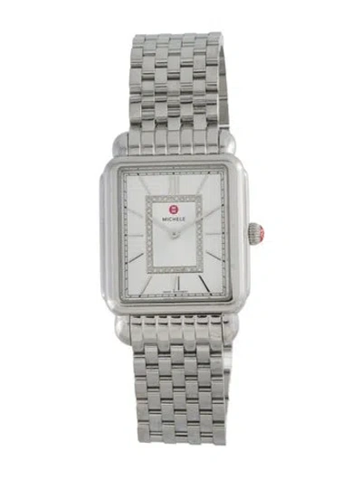Pre-owned Michele Deco Ii Watch, 30mm In Multi
