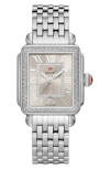 Michele Deco Madison Diamond Bracelet Watch, 33mm In Neutral