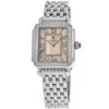 Michele Deco Madison Diamond Quartz Mother Of Pearl Dial Steel Women's Watch Mww06t000267 In Metallic