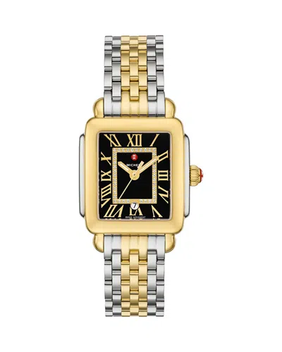 Michele Deco Madison Mid Watch, 29mm X 31mm In Gold