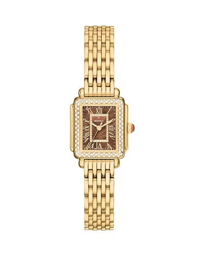Michele Deco Madison Mini Watch, 23mm X 24mm In Gold