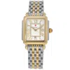 Michele Deco Madison Silver Diamond Dial Two Tone Bracelet Women's Watch Mww06g000013