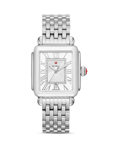 Michele Deco Madison Watch, 33mm In Metallic