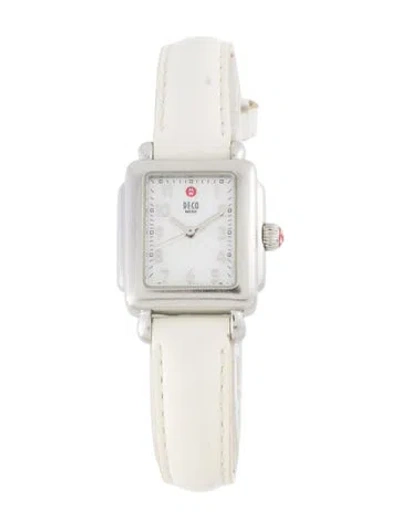 Pre-owned Michele Deco Mini Watch In Multicolor