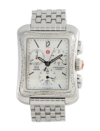 Pre-owned Michele Deco Moderne Watch, 32mm In Multi