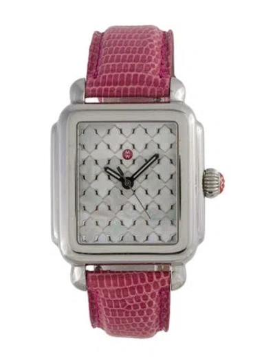 Pre-owned Michele Deco Mosaic Watch In Multi