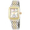 MICHELE MICHELE DECO MOTHER OF PEARL DIAL TWO-TONE LADIES WATCH MWW06V000042
