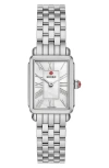 Michele Deco Park Mother-of-pearl Bracelet Watch, 23mm X 29mm