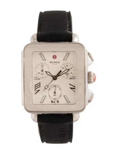 Pre-owned Michele Deco Sport Chronograph Watch In Multicolor
