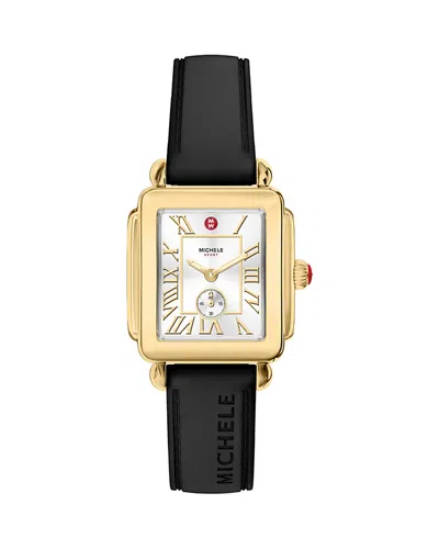 Michele Deco Sport Mid Watch, 29mm X 31mm In Black