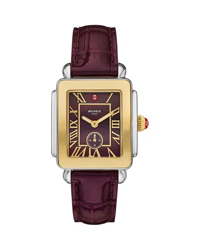 Michele Deco Sport Mid Watch, 29mm X 31mm In Gold