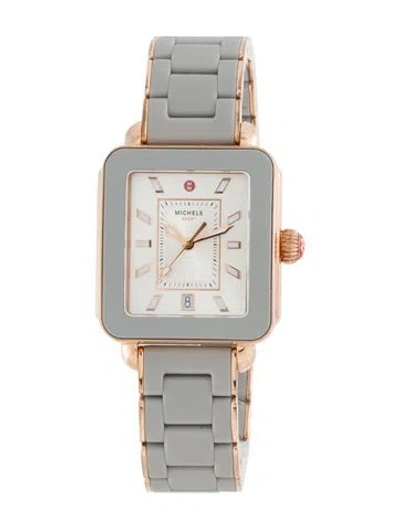 Pre-owned Michele Deco Sport Watch, 34mm In Multi