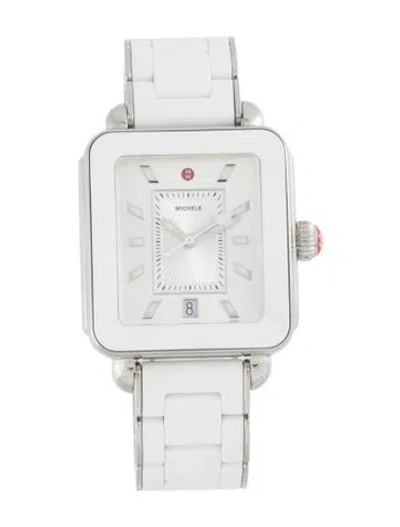 Pre-owned Michele Deco Sport Watch, 34mm In Multi