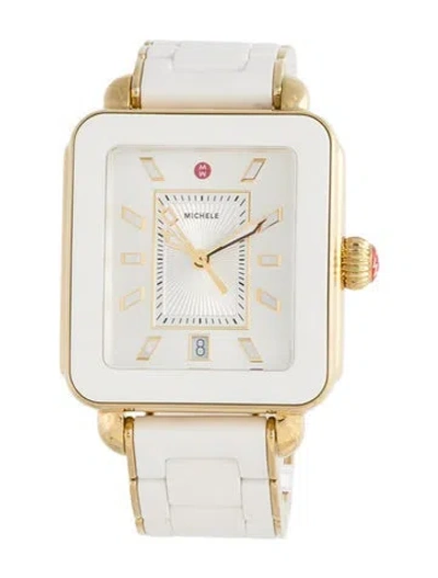 Pre-owned Michele Deco Sport Watch, 34mm In Multicolor