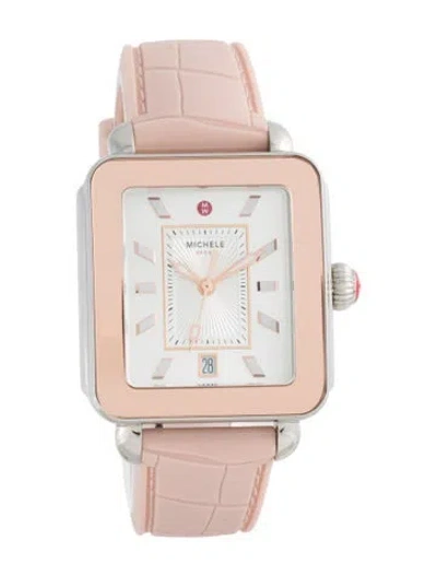 Pre-owned Michele Deco Sport Watch In Multicolor