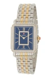 Michele Deco Two-tone Diamond Embellished Bracelet Watch, 20mm X 43mm In 2t Silver/gold
