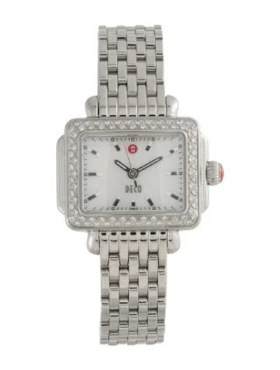 Pre-owned Michele Deco Watch, 27mm In Multi