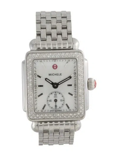 Pre-owned Michele Deco Watch, 29mm In Multi