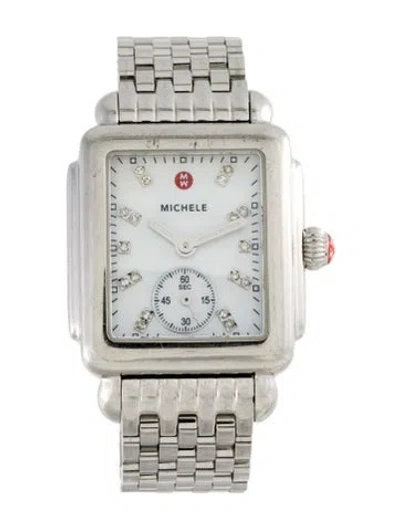 Pre-owned Michele Deco Watch, 29mm In Multi