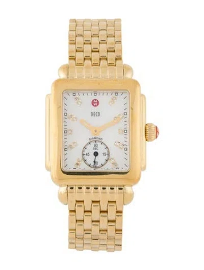 Pre-owned Michele Deco Watch, 29mm In Multi