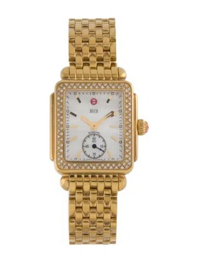 Pre-owned Michele Deco Watch, 29mm In Multi