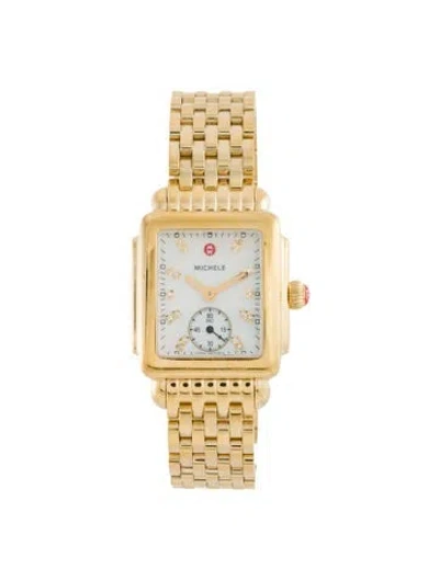 Pre-owned Michele Deco Watch, 29mm In Multi