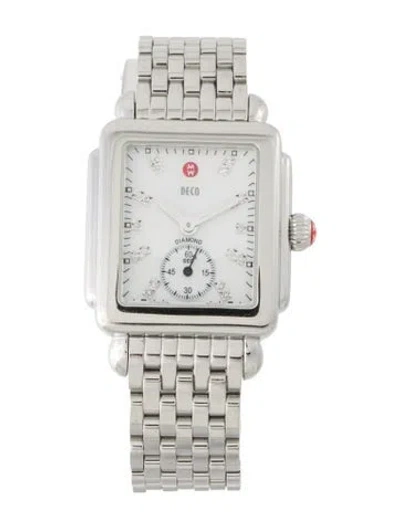 Pre-owned Michele Deco Watch, 29mm In Multi