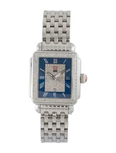 Pre-owned Michele Deco Watch, 32mm In Multi