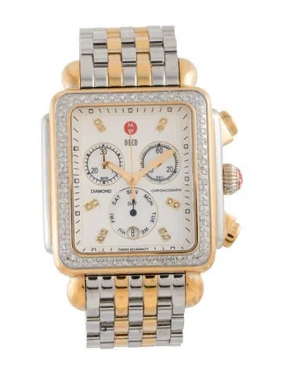 Pre-owned Michele Deco Watch, 36mm In Multi