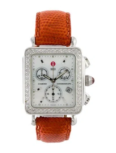 Pre-owned Michele Deco Watch In Multi
