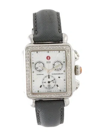 Pre-owned Michele Deco Watch In Multi