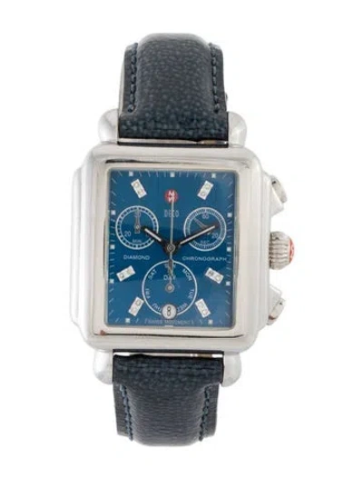 Pre-owned Michele Deco Watch In Multi