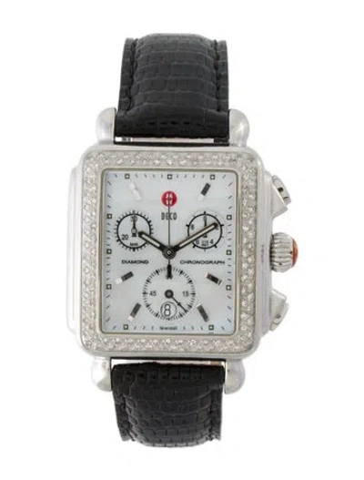 Pre-owned Michele Deco Watch In Multi