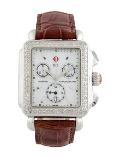 Pre-owned Michele Deco Watch In Multi