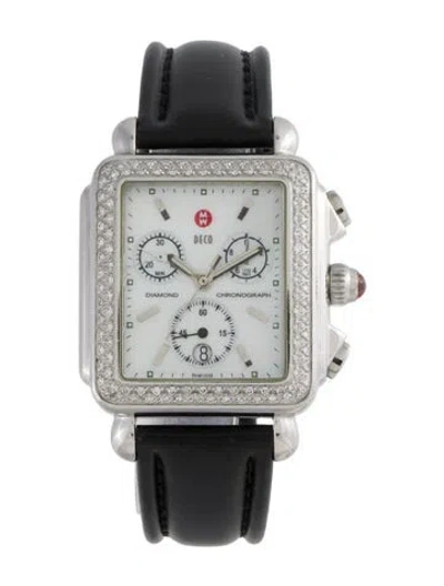 Pre-owned Michele Deco Watch In Multi