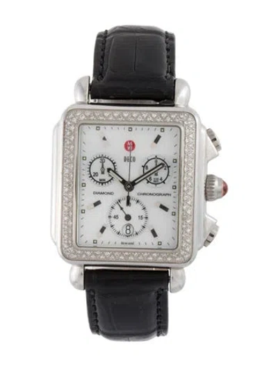 Pre-owned Michele Deco Watch In Multi