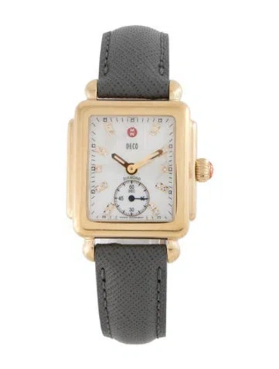Pre-owned Michele Deco Watch In Multi
