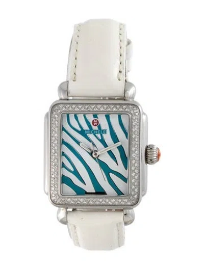 Pre-owned Michele Deco Watch In Multicolor