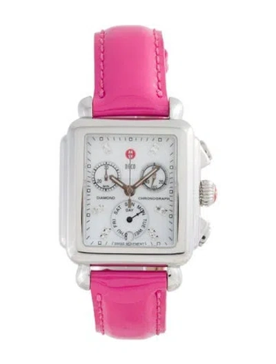 Pre-owned Michele Deco Watch In Multicolor