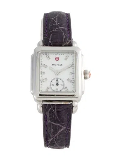 Pre-owned Michele Deco Watch In Multicolor