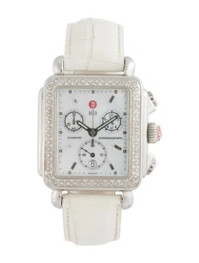 Pre-owned Michele Deco Watch In Multicolor