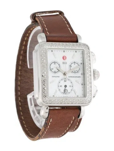 Pre-owned Michele Deco Watch In Multicolor