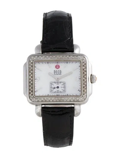 Pre-owned Michele Deco Watch In Multicolor