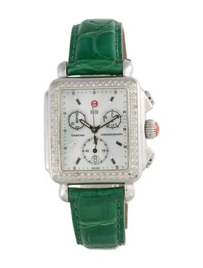 Pre-owned Michele Deco Watch In Multicolor