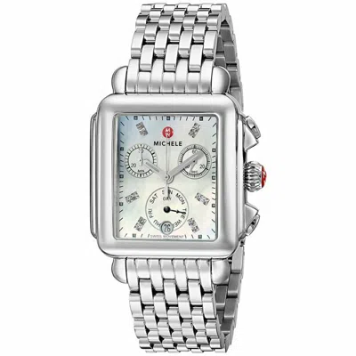 Pre-owned Michele Deco Wrist Watch For Women Mww06p00014