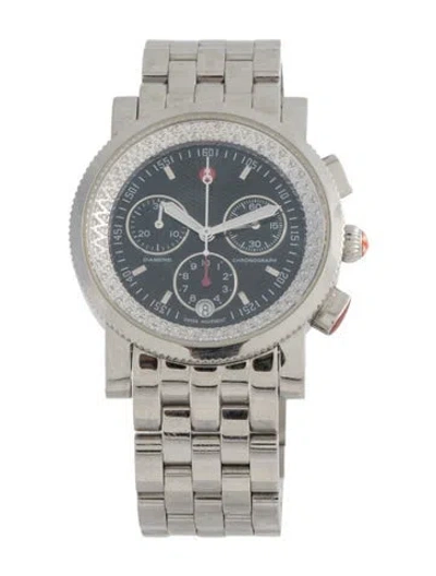 Pre-owned Michele Diamond Sport Sail Watch, 38mm In Multi