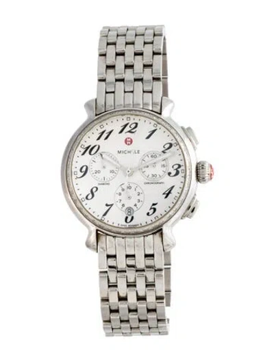 Pre-owned Michele Fluette Watch, 38mm In Multicolor