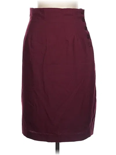 Pre-owned Michele Formal Skirt In Burgundy