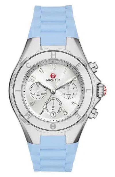 Michele Jellybean Silicone Strap Watch, 38mm In Multi