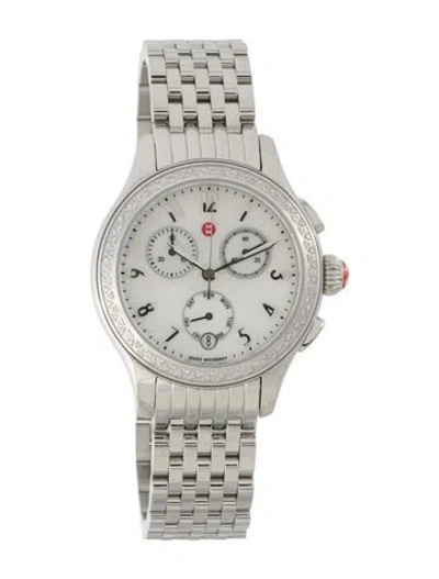 Pre-owned Michele Jetway Watch, 36mm In Multi